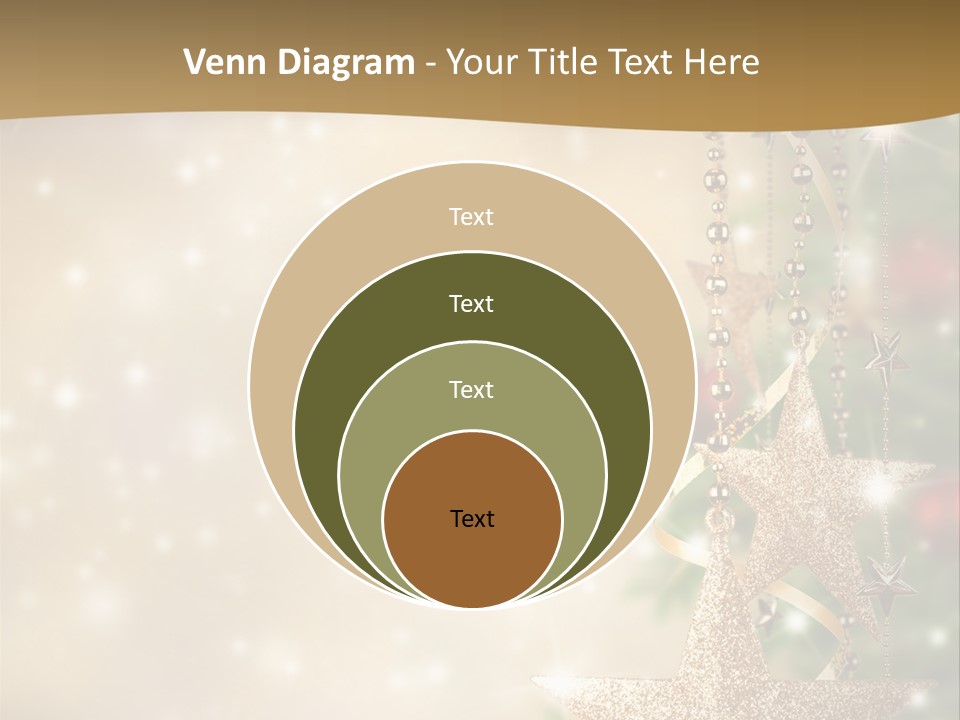 Black Ornate Christmas PowerPoint Template