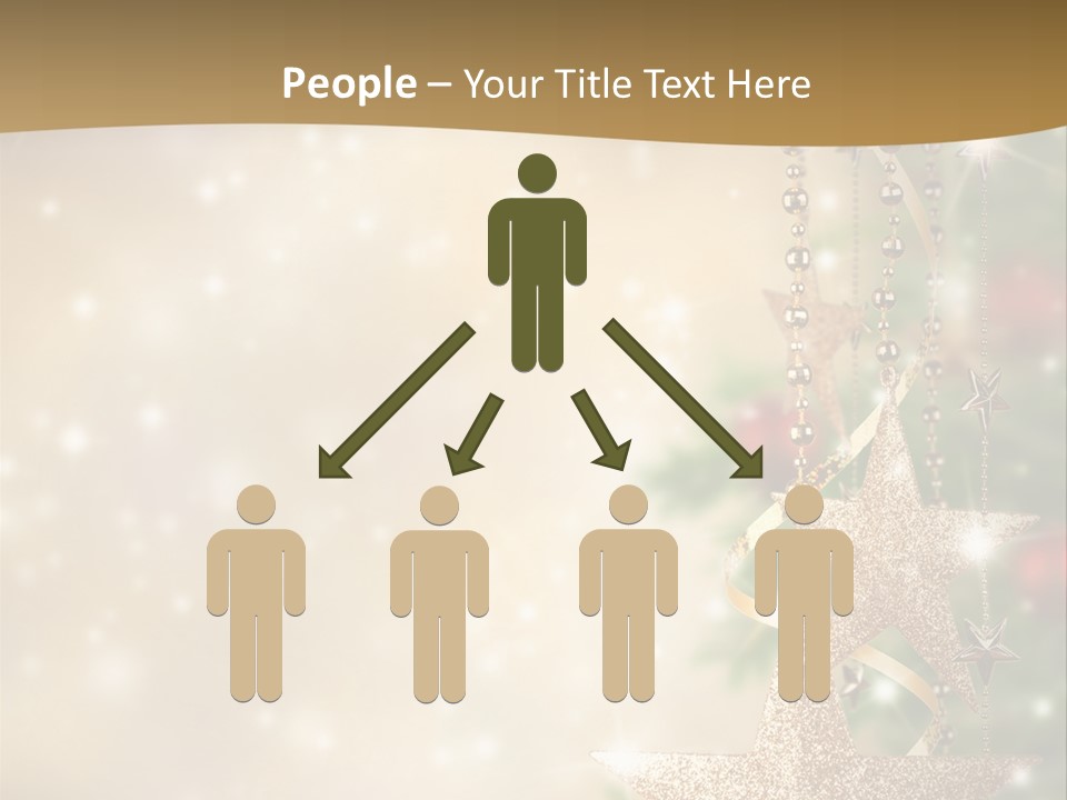 Black Ornate Christmas PowerPoint Template