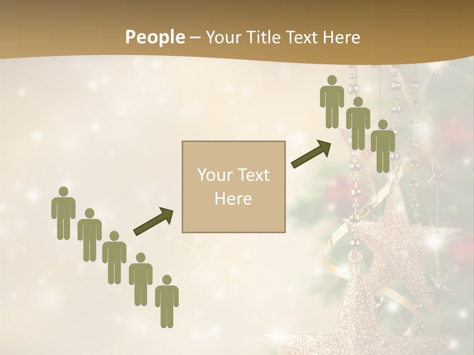 Black Ornate Christmas PowerPoint Template