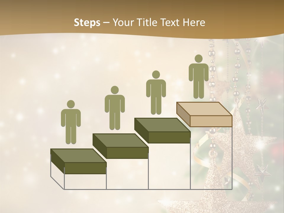 Black Ornate Christmas PowerPoint Template