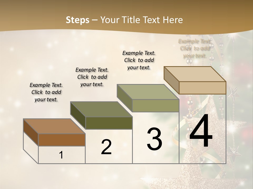 Black Ornate Christmas PowerPoint Template