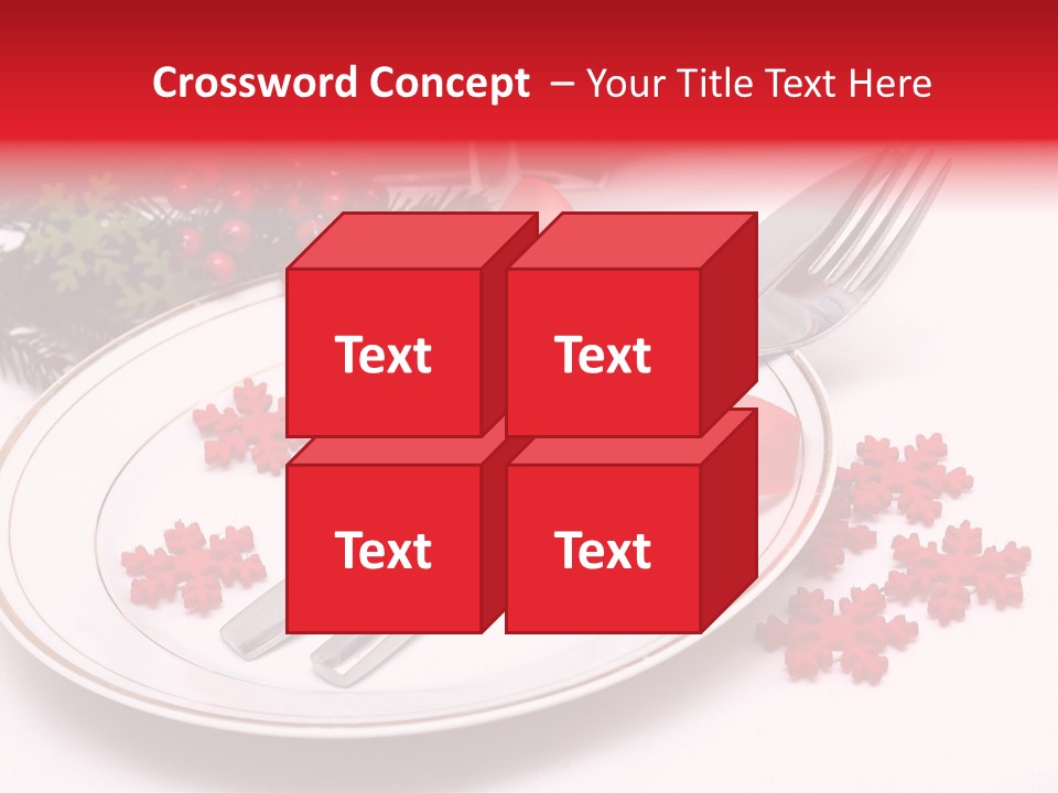 Ornament Silverware Light PowerPoint Template