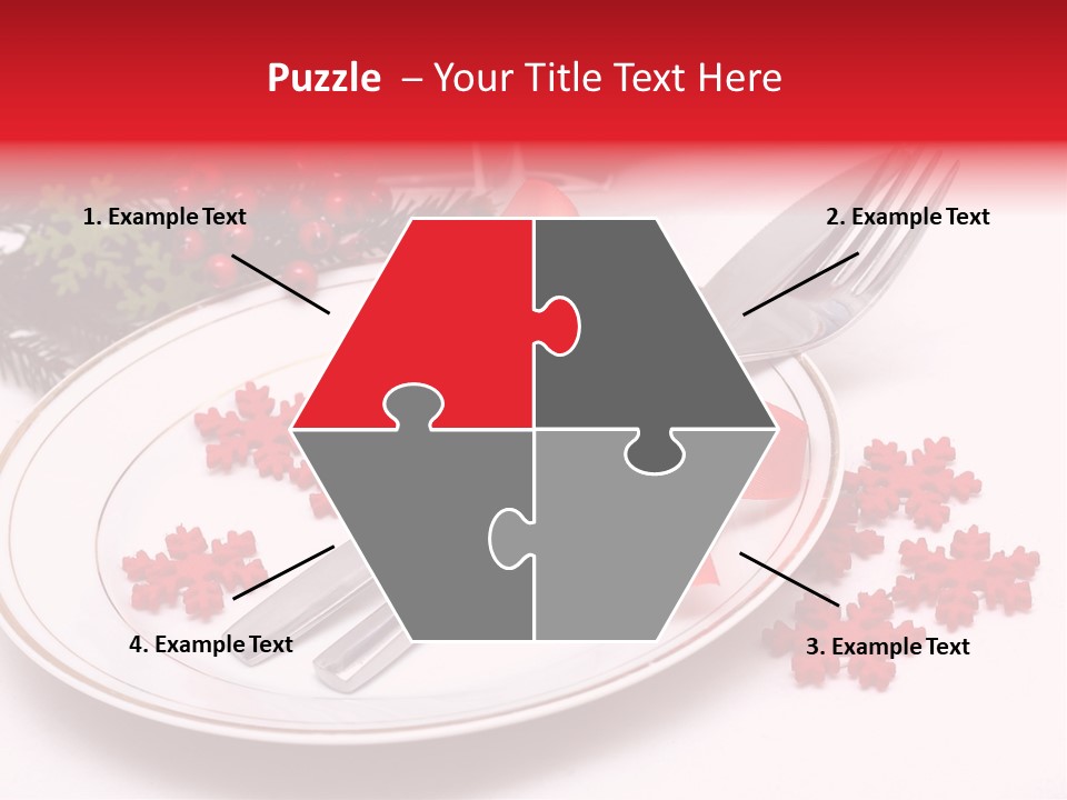 Ornament Silverware Light PowerPoint Template