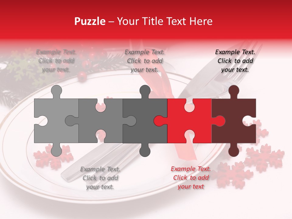 Ornament Silverware Light PowerPoint Template