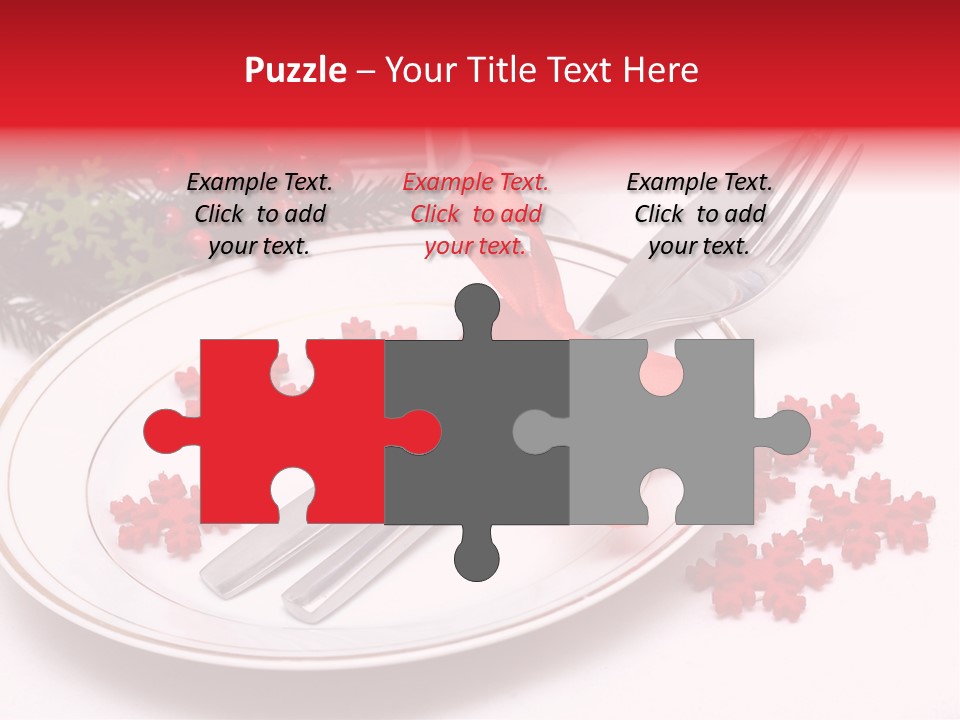 Ornament Silverware Light PowerPoint Template