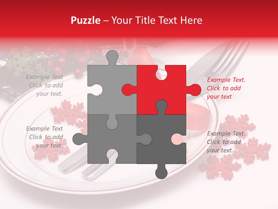 Ornament Silverware Light PowerPoint Template