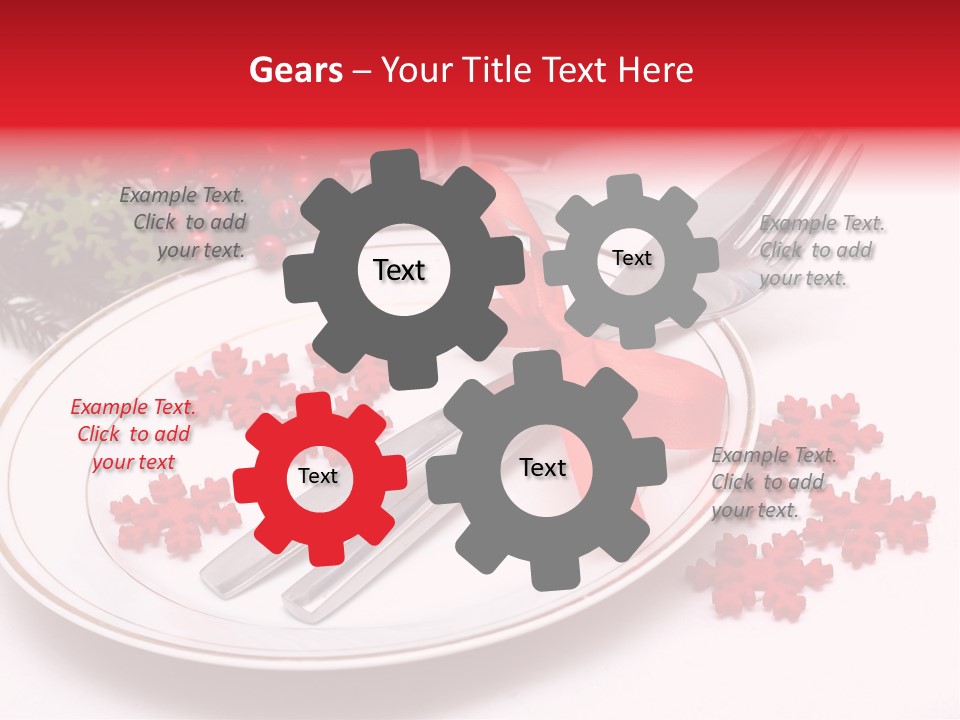 Ornament Silverware Light PowerPoint Template