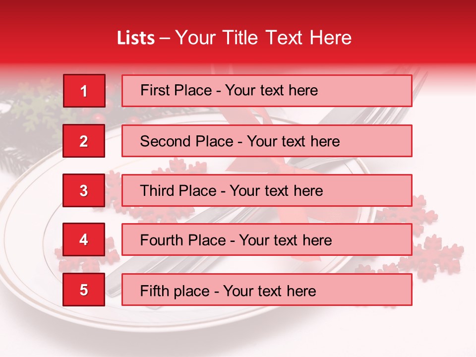 Ornament Silverware Light PowerPoint Template