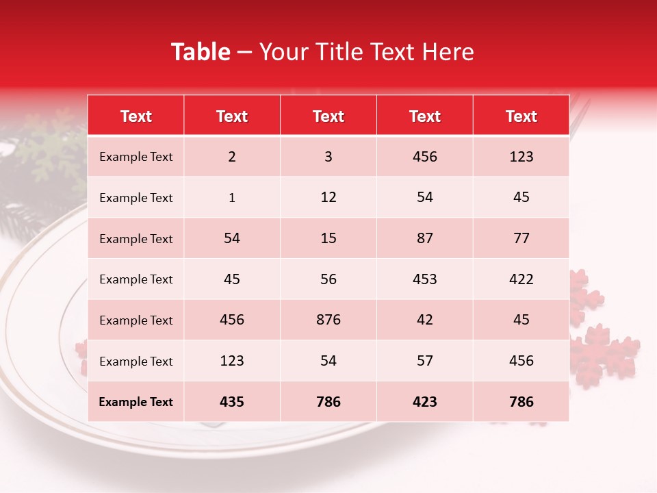 Ornament Silverware Light PowerPoint Template