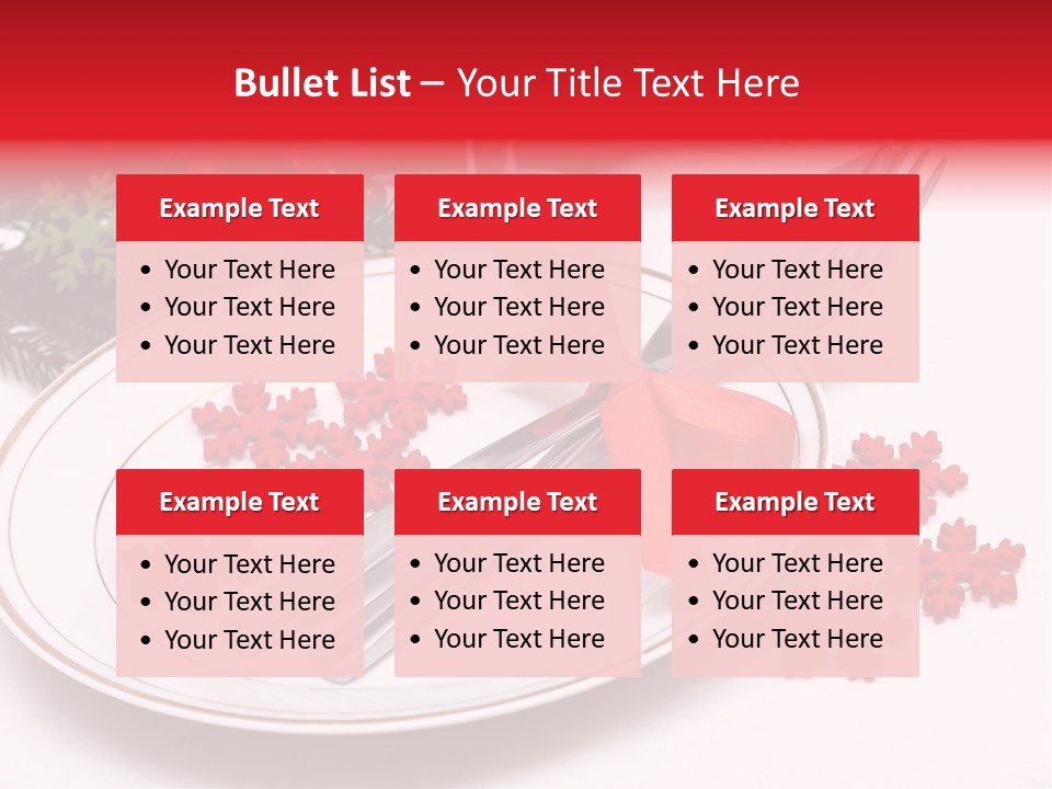 Ornament Silverware Light PowerPoint Template