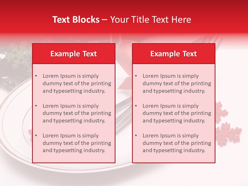 Ornament Silverware Light PowerPoint Template