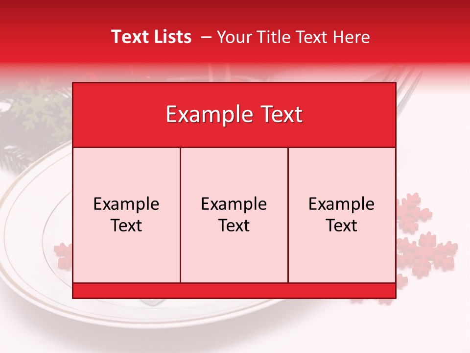 Ornament Silverware Light PowerPoint Template