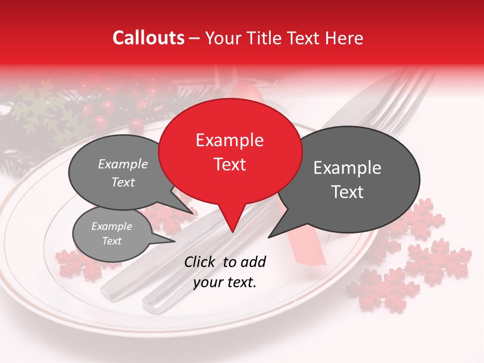 Ornament Silverware Light PowerPoint Template