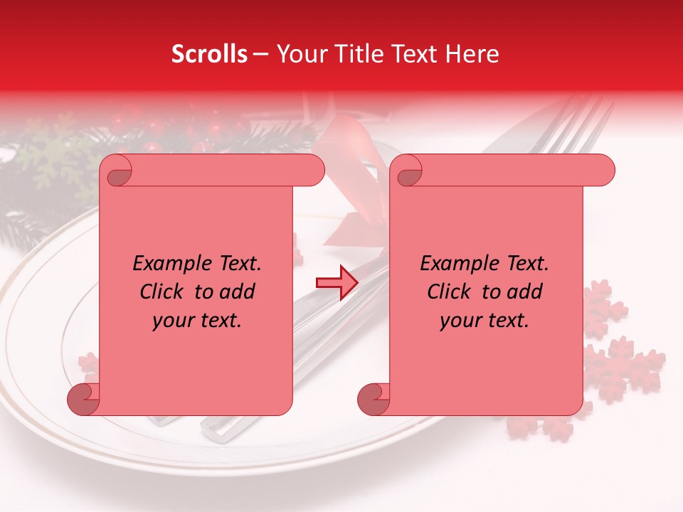 Ornament Silverware Light PowerPoint Template