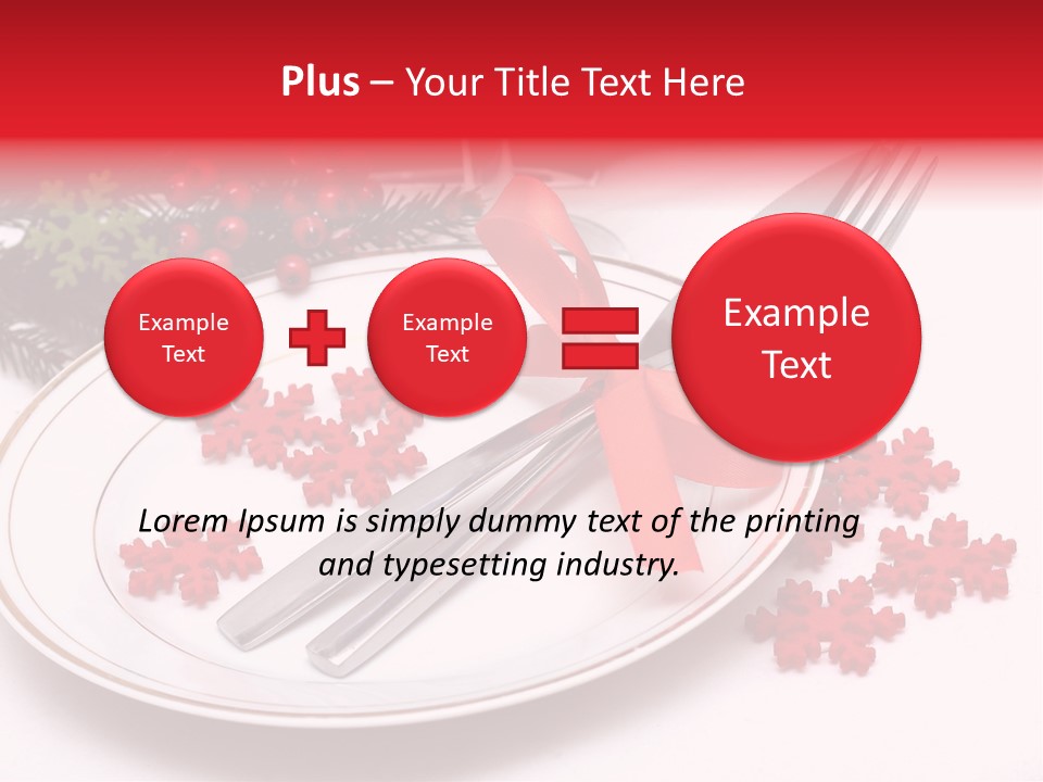 Ornament Silverware Light PowerPoint Template