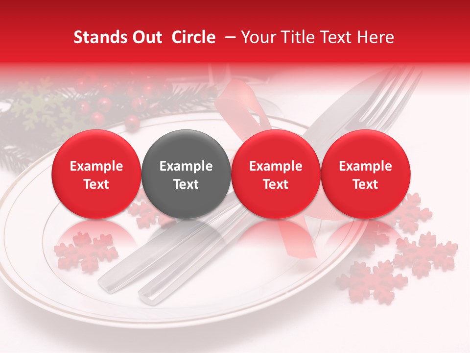 Ornament Silverware Light PowerPoint Template