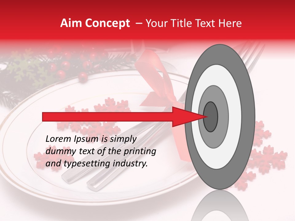 Ornament Silverware Light PowerPoint Template