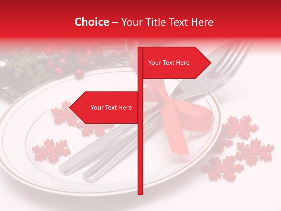 Ornament Silverware Light PowerPoint Template