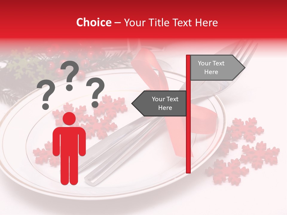 Ornament Silverware Light PowerPoint Template