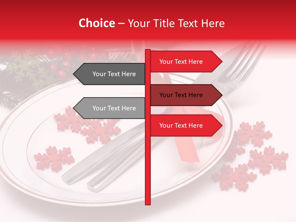 Ornament Silverware Light PowerPoint Template