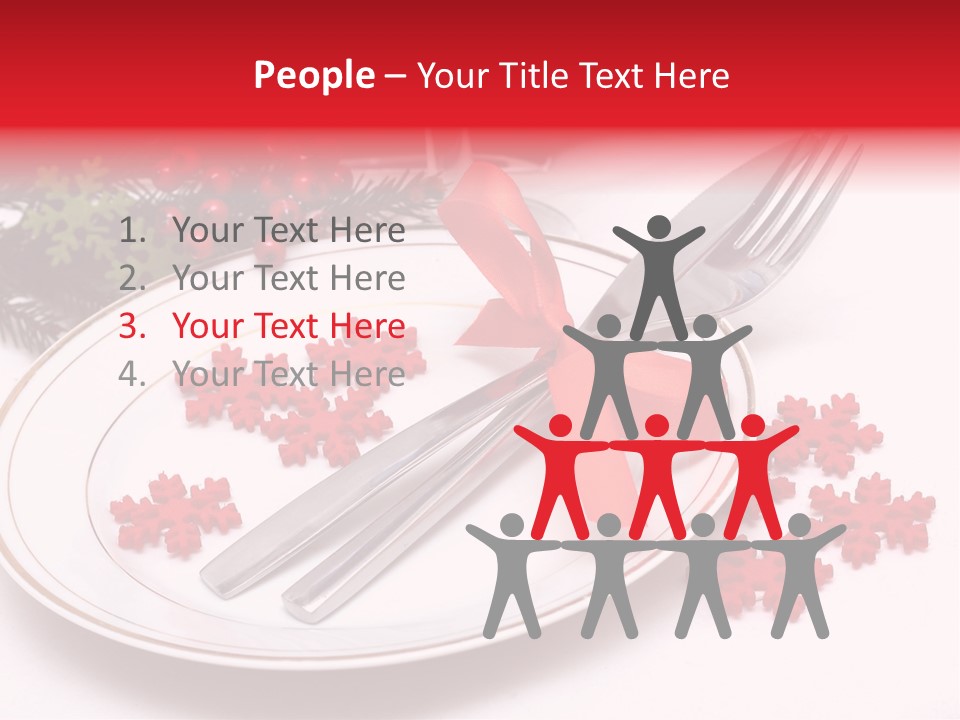 Ornament Silverware Light PowerPoint Template