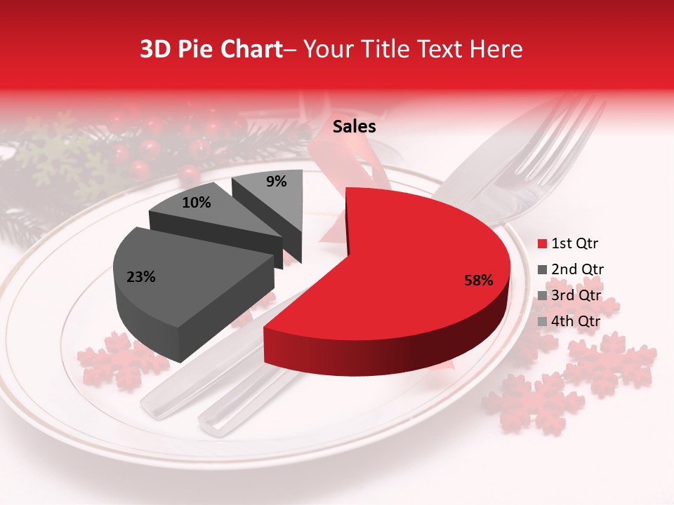 Ornament Silverware Light PowerPoint Template