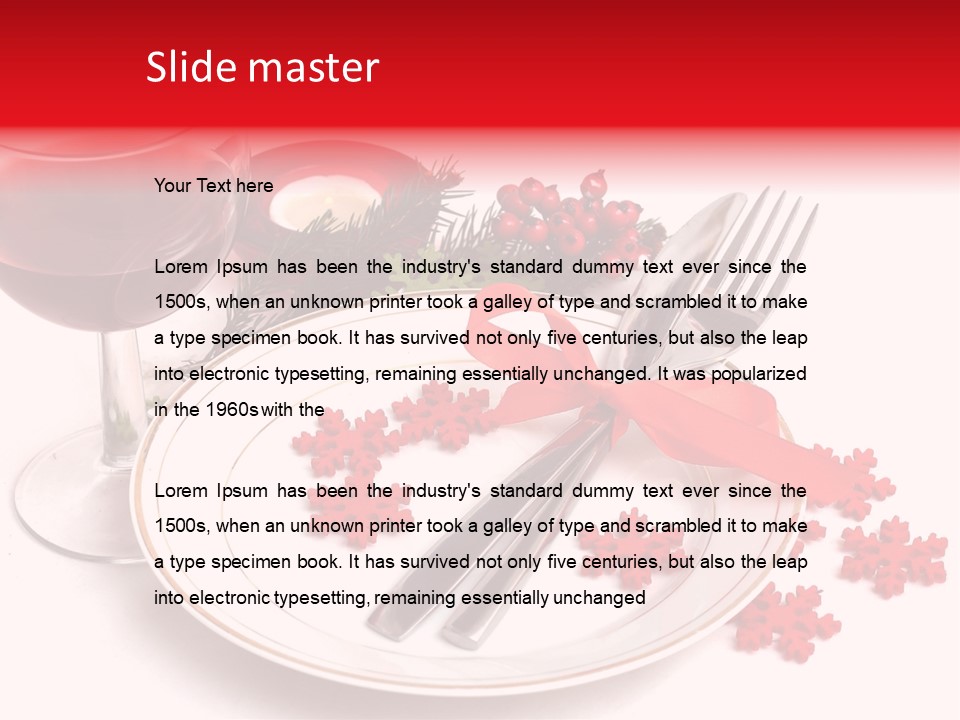 Plate Party Dining PowerPoint Template