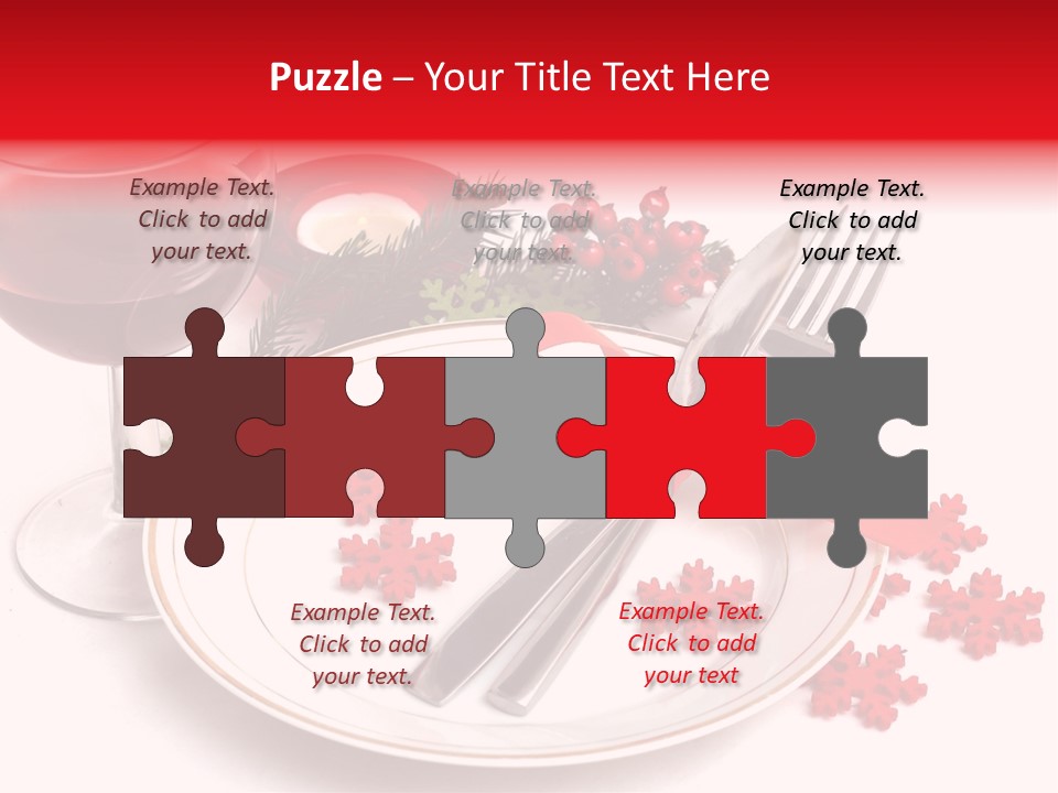 Plate Party Dining PowerPoint Template