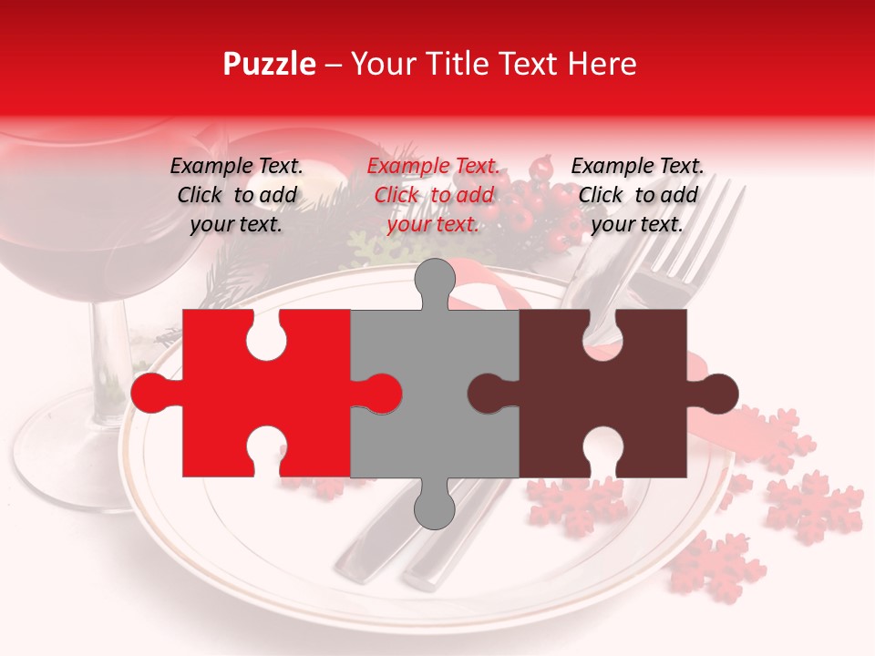 Plate Party Dining PowerPoint Template