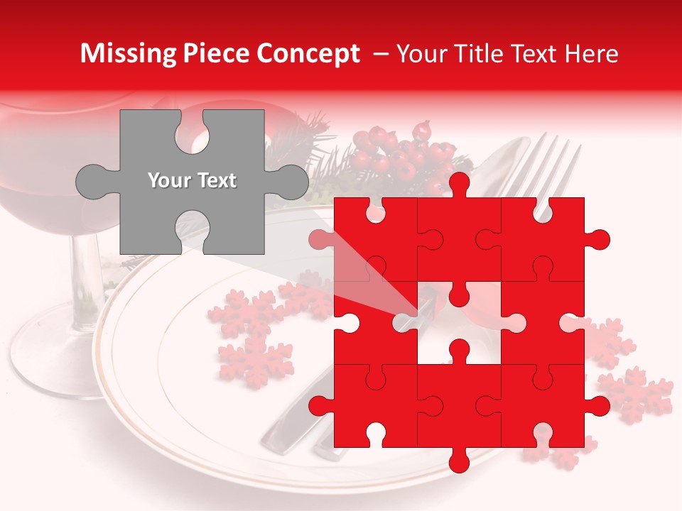 Plate Party Dining PowerPoint Template