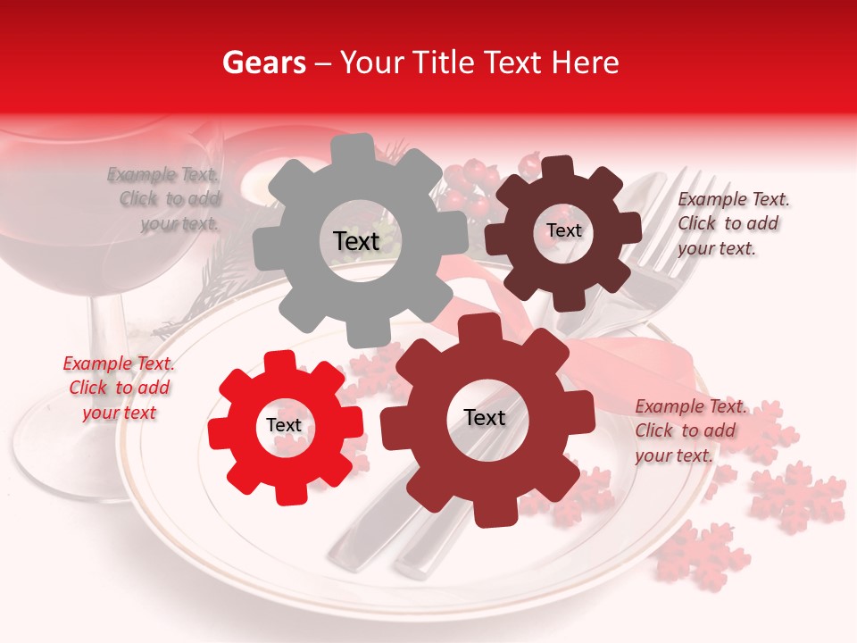 Plate Party Dining PowerPoint Template