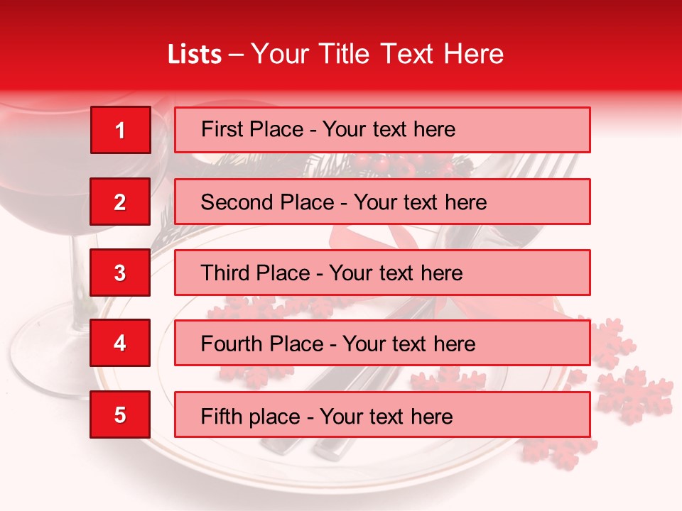 Plate Party Dining PowerPoint Template