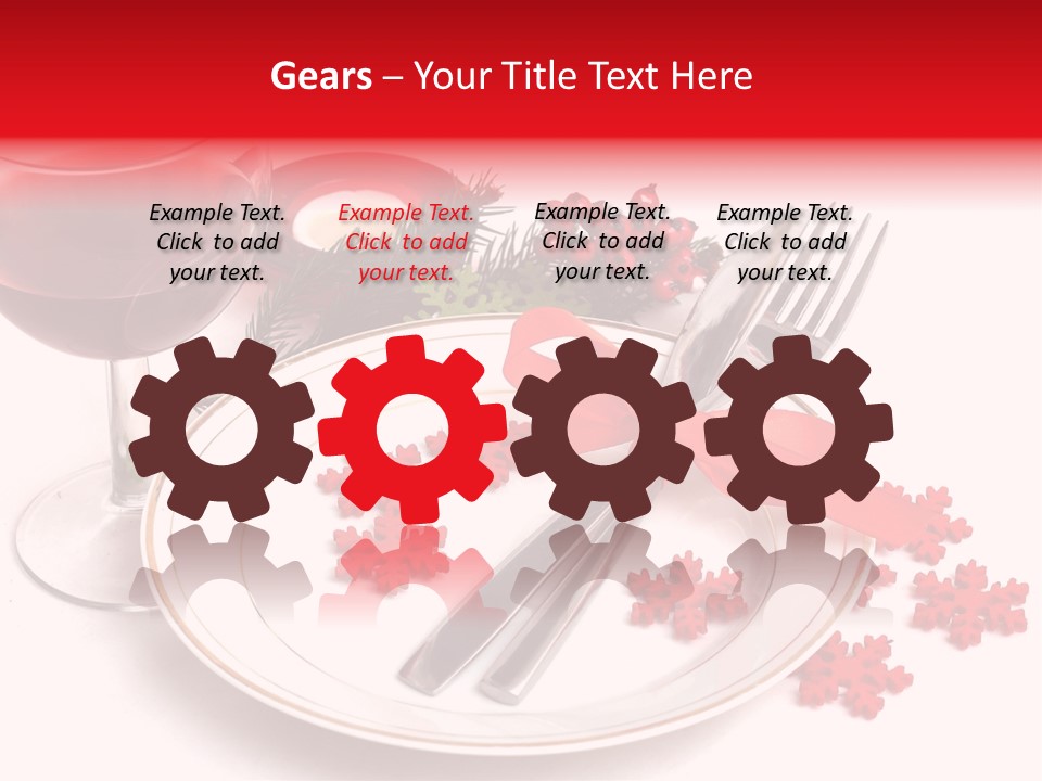 Plate Party Dining PowerPoint Template