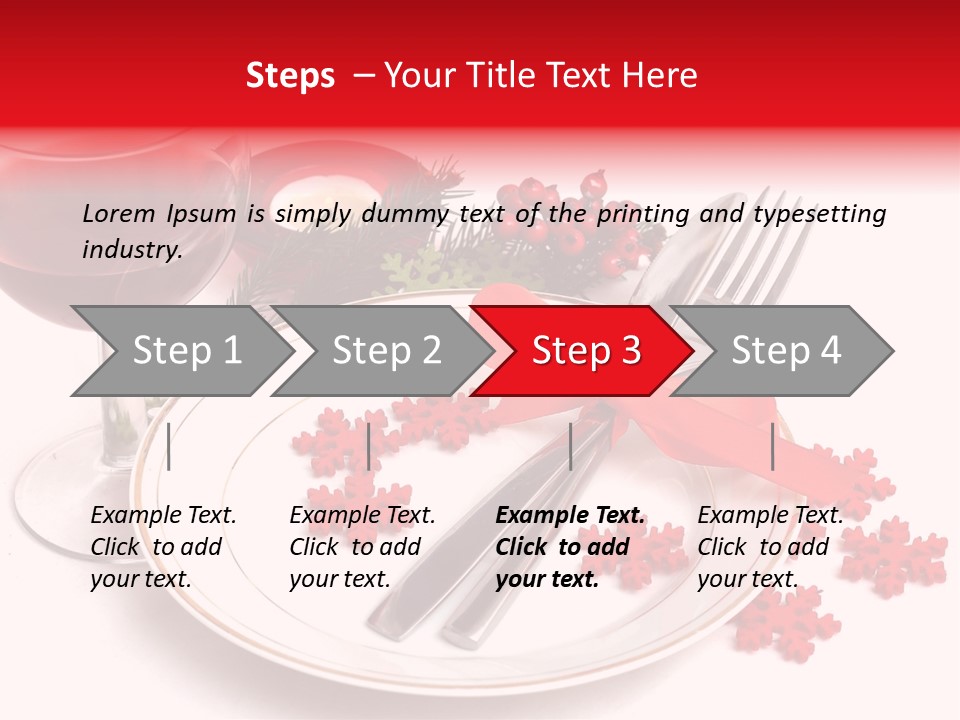 Plate Party Dining PowerPoint Template