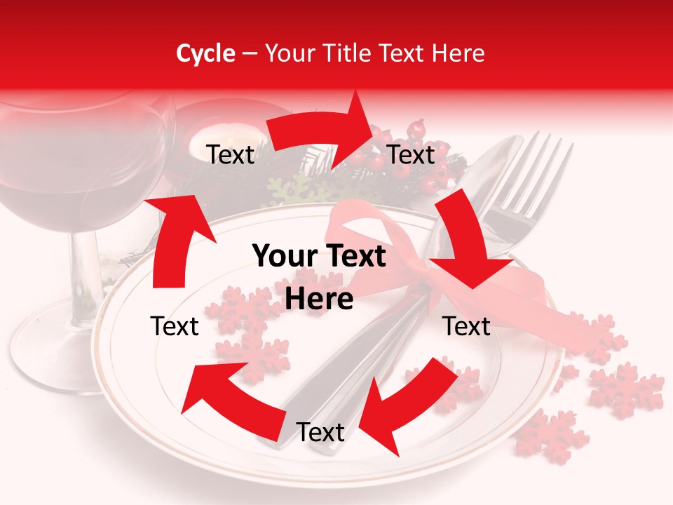 Plate Party Dining PowerPoint Template