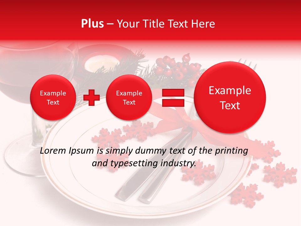 Plate Party Dining PowerPoint Template