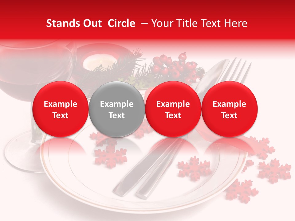 Plate Party Dining PowerPoint Template