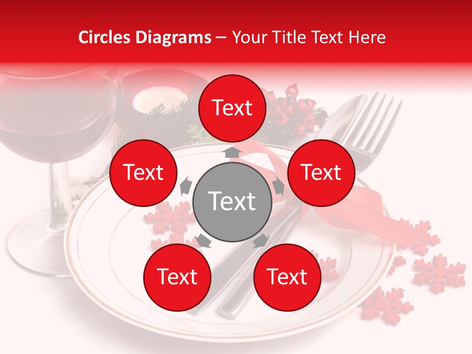 Plate Party Dining PowerPoint Template