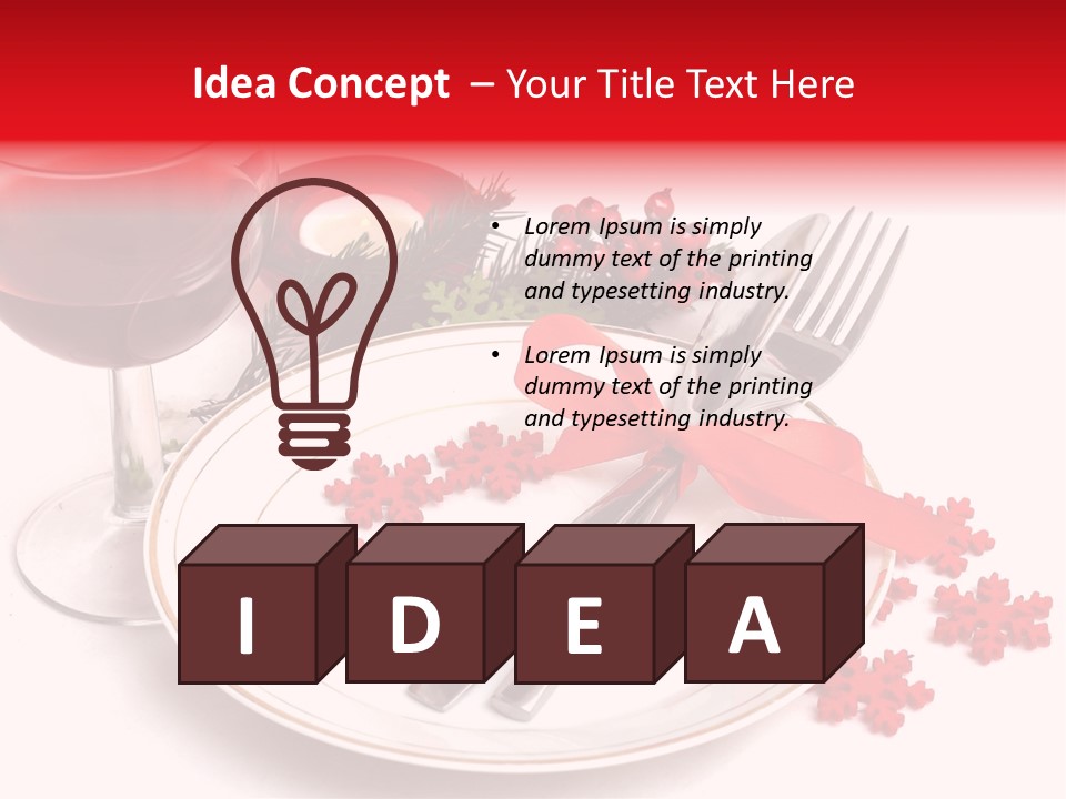 Plate Party Dining PowerPoint Template