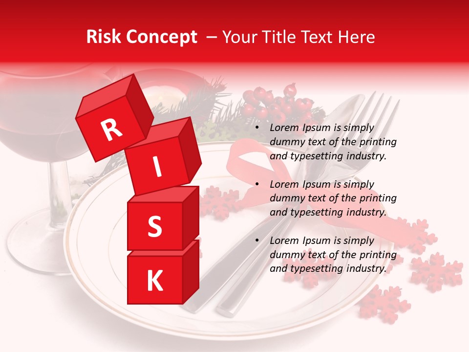 Plate Party Dining PowerPoint Template