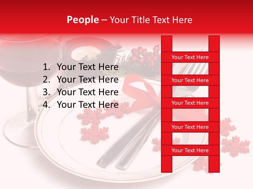Plate Party Dining PowerPoint Template