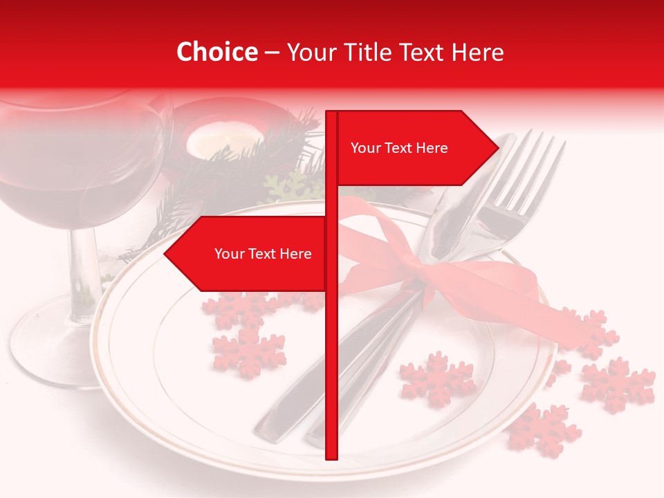 Plate Party Dining PowerPoint Template
