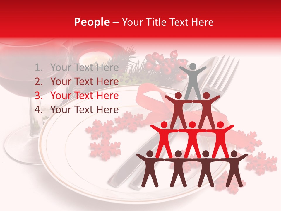 Plate Party Dining PowerPoint Template