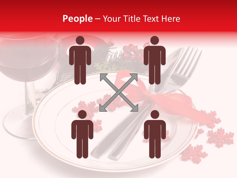 Plate Party Dining PowerPoint Template