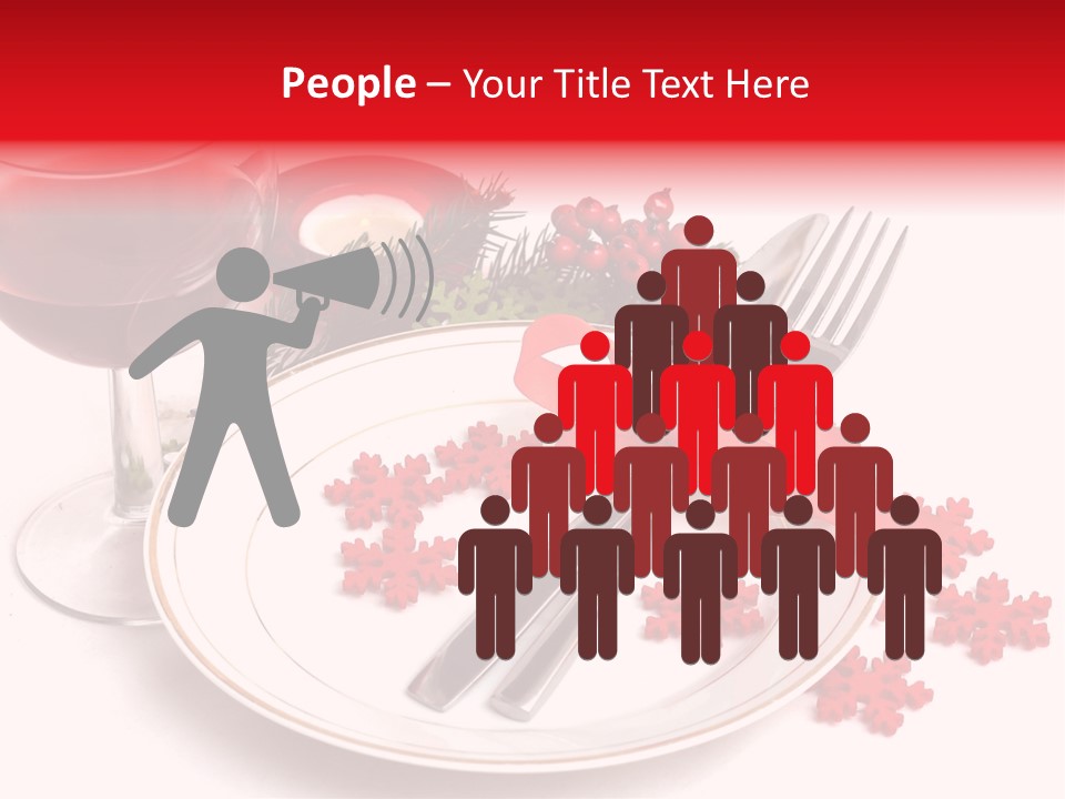 Plate Party Dining PowerPoint Template