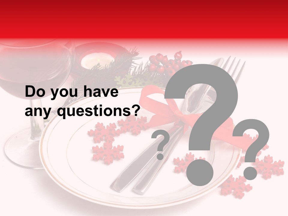 Plate Party Dining PowerPoint Template