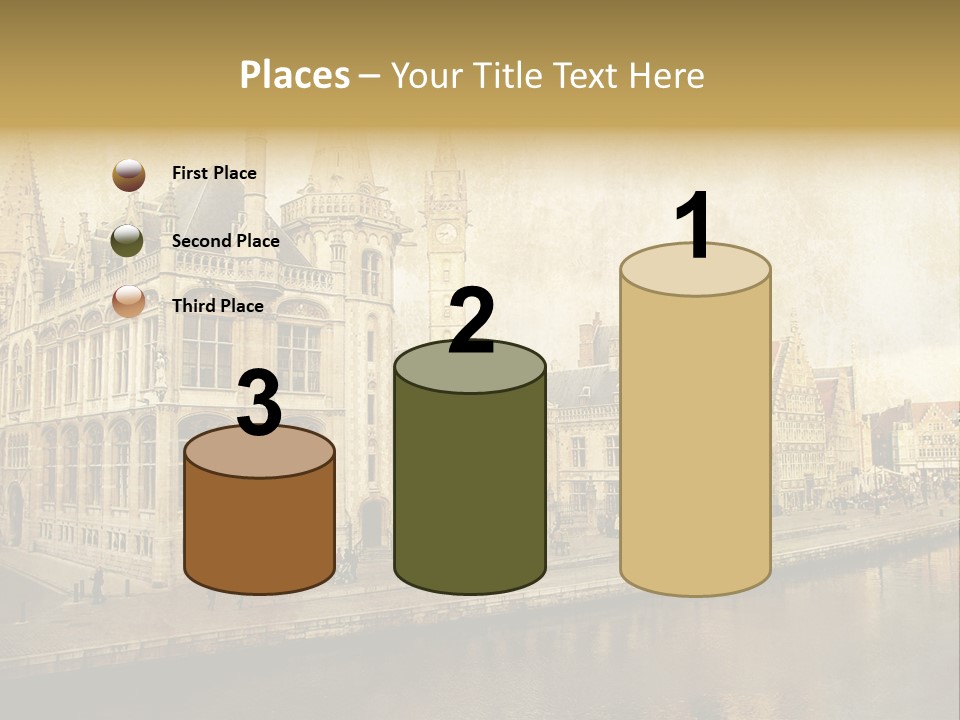 City Clocktower Texture PowerPoint Template