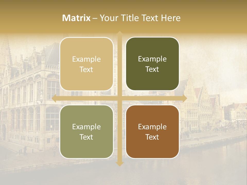 City Clocktower Texture PowerPoint Template