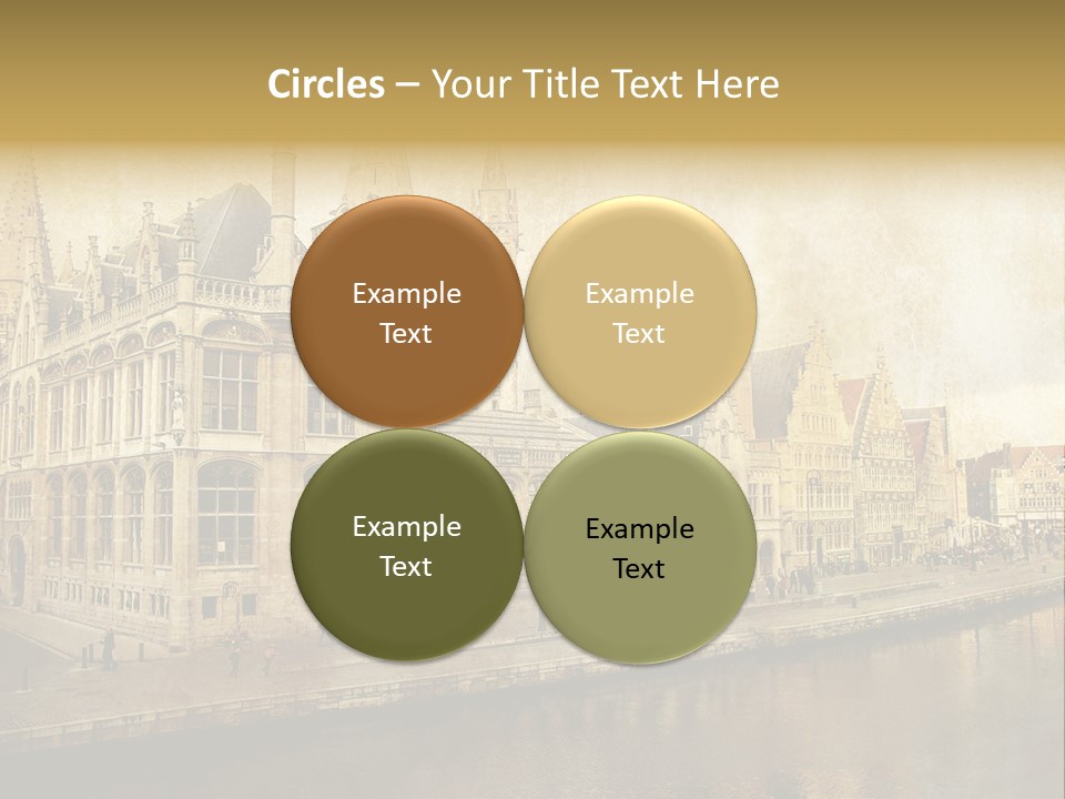 City Clocktower Texture PowerPoint Template