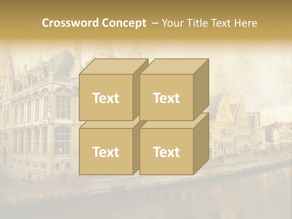 City Clocktower Texture PowerPoint Template